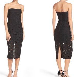 Misha Collection Black midi dress